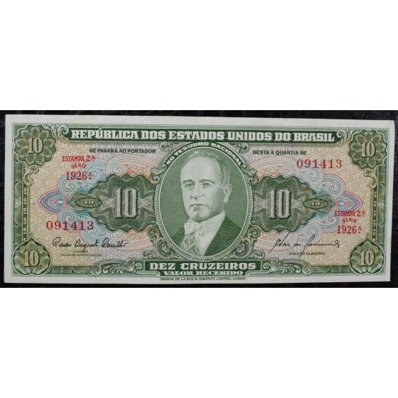 10 Cruzeiros 1960 - Getúlio Vargas - 18.985
