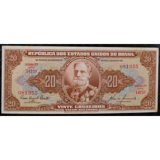 20 Cruzeiros 1960 - Marechal Deodoro da Fonseca - 18.986