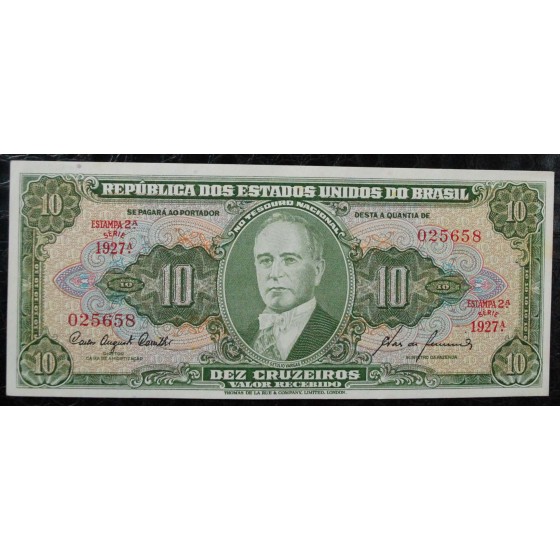 10 Cruzeiros 1960 - Getúlio Vargas - 18.987