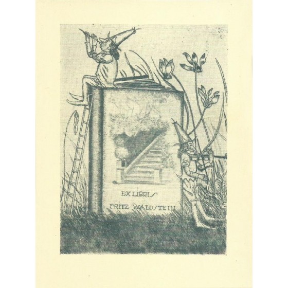 V - Ex-Libris - Fritz Waldstein by Arhtur Paunzen - 19.017
