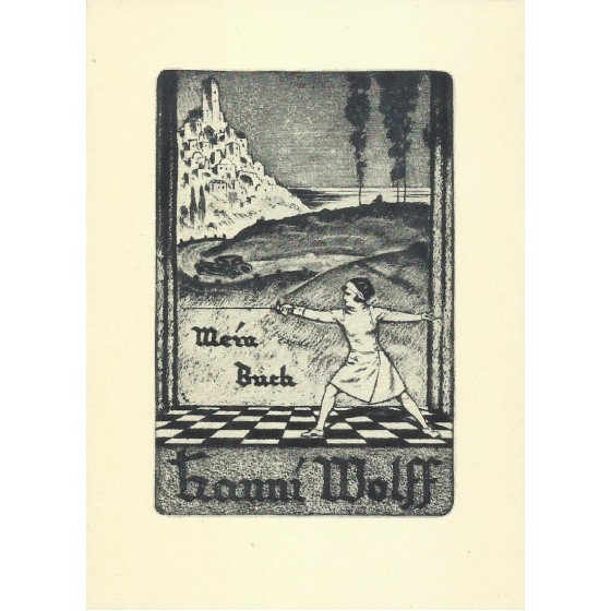 Ex-Libris - Tzanní Wolff by Walter Helfenbein - 19.018