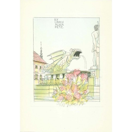 Ex-Libris - Alma Petz by Karel Benes - 19.046