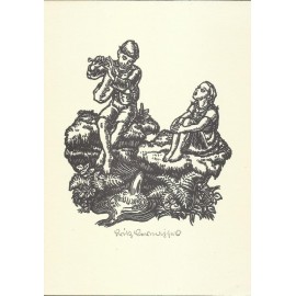 V - Ex-Libris by Fritz Cernajsek - 19.068