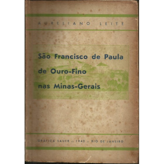 São Francisco de Paula de Ouro-Fino nas Minas-Gerais - 19.116