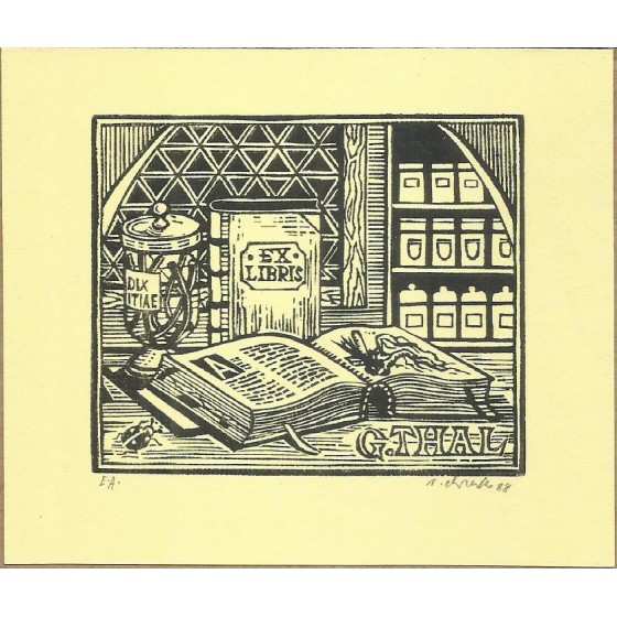 V - Ex-Libris - G. Thal by Viktor Chrenko - 19.267