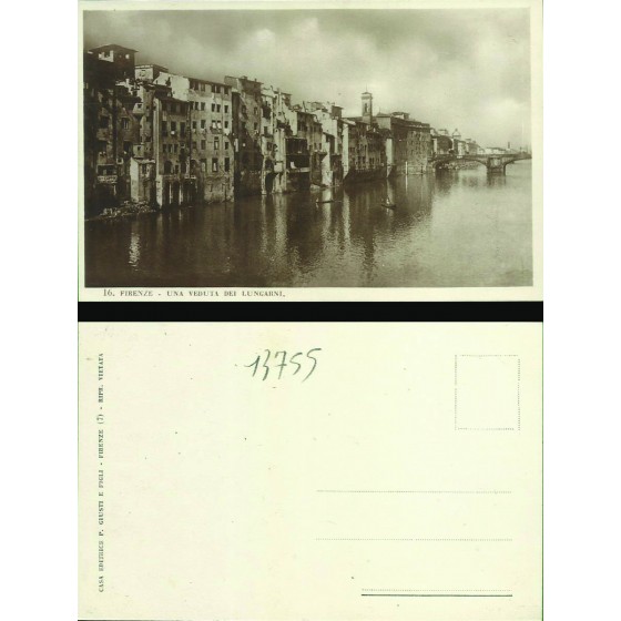 Itália - Firenze - Uma veduta dei Lungarni - 19.293