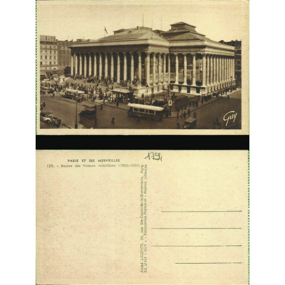 Paris et ses merveilles - Bourse des Valeurs mobilières - 19.298