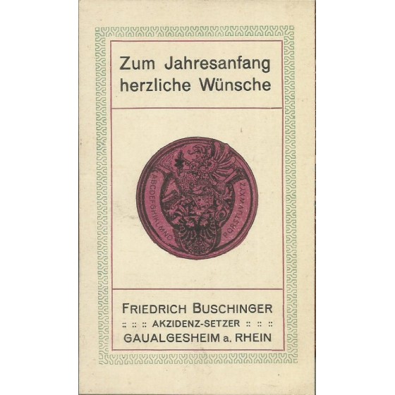 Friedrich Buschinger - Gaualgesheim - 19.475