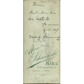 Max Schimanski - Kiel - 1909 - 19.545
