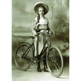 Postal 59 - Garota com bicicleta - 19.547
