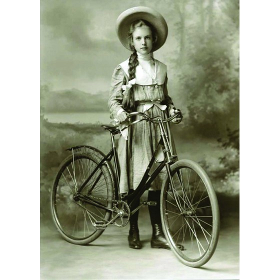Postal 59 - Garota com bicicleta - 19.547