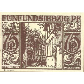 V - Notgeld - 75 Pfennig - Paderborn - 19.684