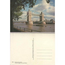 Tower of London - Tower Bridge from the Wharf - 19.779