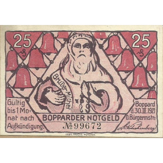 Notgeld - Boppard - 25 Pfennig - 19.887