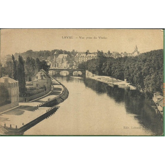 França - Laval - Vue prise du Viaduc - 19.922