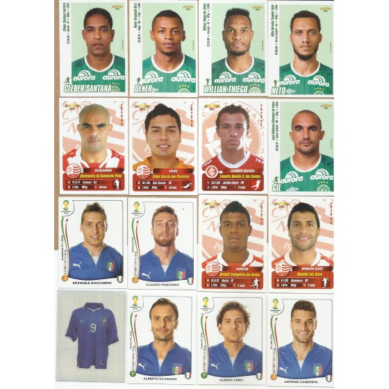 Lote com 25 figurinhas de futebol - AM8290a
