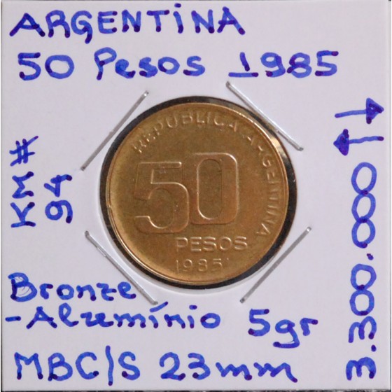 Argentina - 50 Pesos 1985 - ARG50m14