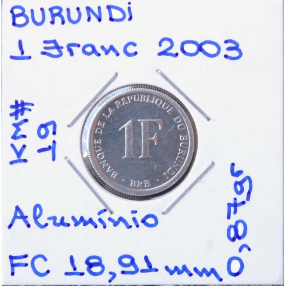 Burundi - 1 Franc 2003 - BDI5142r