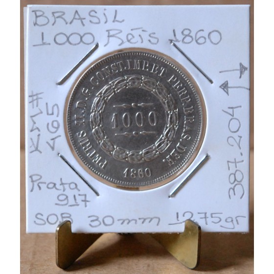 Brasil - 1000 Réis 1860 - BRA3283
