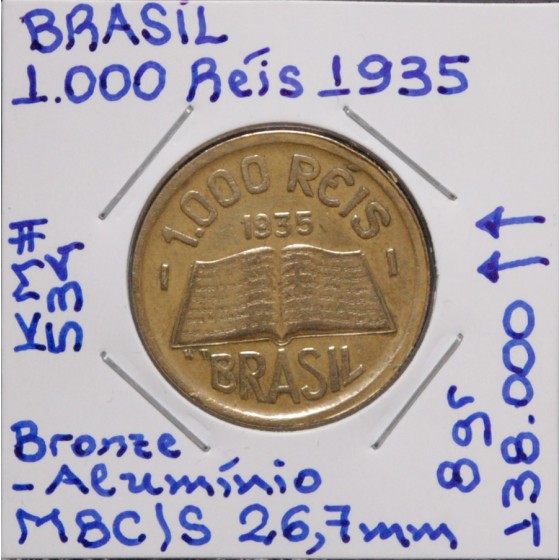 Brasil - 1000 Réis 1935 - BRA32m16