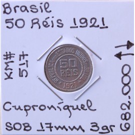 Brasil - 50 Réis 1921 - BRA7004a