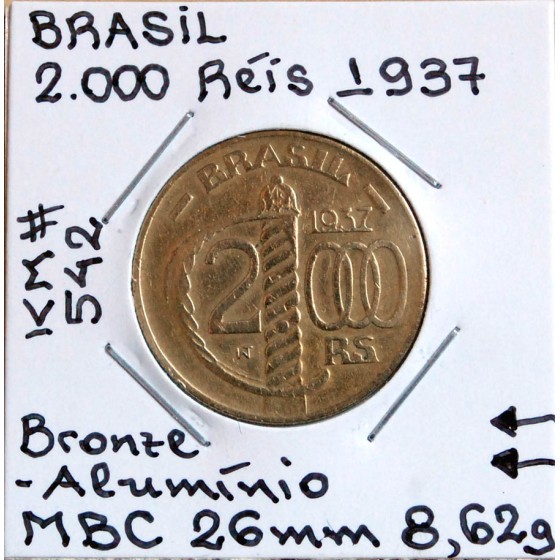 Brasil - 2.000 Réis 1937 - BRA7033w