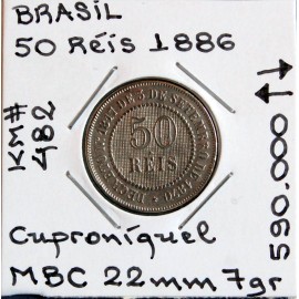Brasil - 50 Réis 1886 - BRA7035a