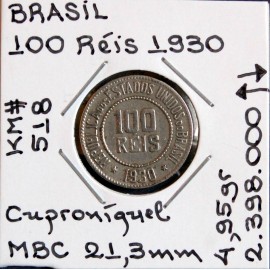 Brasil - 100 Réis 1930 - BRA7038h