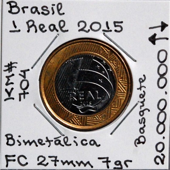 Brasil - 1 Real 2015 - Basquete - BRA7071z