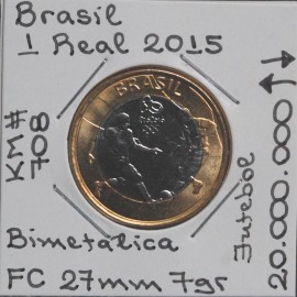 Brasil - 1 Real 2015 - Futebol - BRA7072w