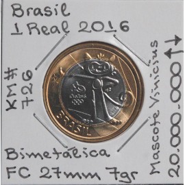 Brasil - 1 Real 2016 - Vinicius - BRA7075n