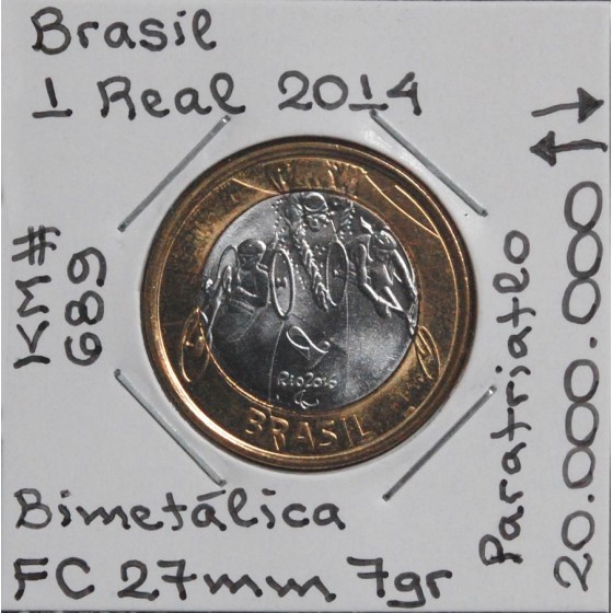 Brasil - 1 Real 2014 - Paratriatlo - BRA7076y