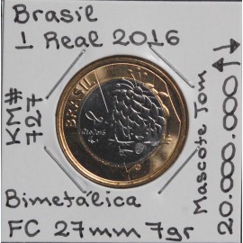 Brasil - 1 Real 2016 - Tom - BRA7077h