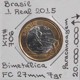 Brasil - 1 Real 2015 - Paracanoagem - BRA7078e
