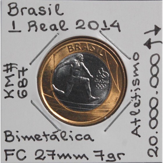 Brasil - 1 Real 2014 - Atletismo - BRA7079m