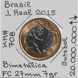 Brasil - 1 Real 2015 - Futebol - BRA7082w