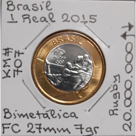 Brasil - 1 Real 2015 - Rugby - BRA7083k
