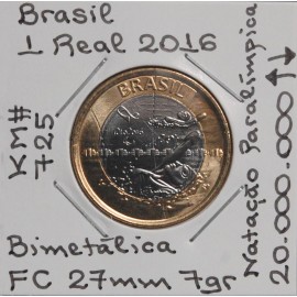 Brasil - 1 Real 2016 - Natação Paralímpica - BRA7086y