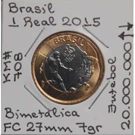 Brasil - 1 Real 2015 - Futebol - BRA7087h