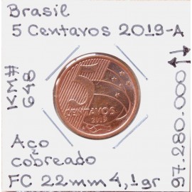 Brasil - 5 Centavos 2019-A - BRA7094a