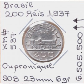 Brasil - 200 Réis 1937 - Mauá - BRA7105n
