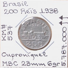 Brasil - 200 Réis 1938 - Mauá - BRA7106y