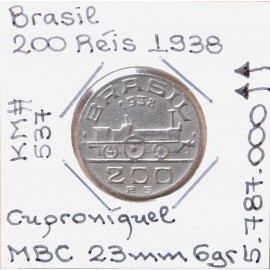 Brasil - 200 Réis 1938 - BRA7107h