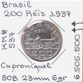 Brasil - 200 Réis 1937 - Mauá - BRA7109m