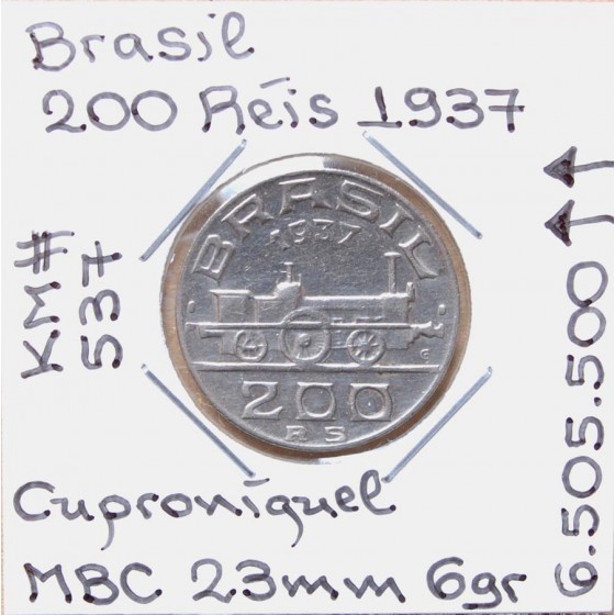 Brasil - 200 Réis 1937 - BRA7111z