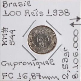 Brasil - 100 Réis 1938 - BRA7229x