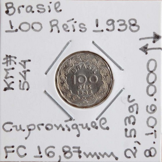Brasil - 100 Réis 1938 - BRA7229x