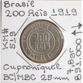 Brasil - 200 Réis 1919 - BRA7240x
