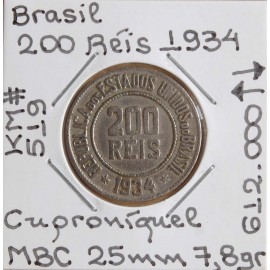 Brasil - 200 Réis 1934 - BRA7246g