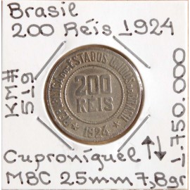Brasil - 200 Réis 1924 - BRA7255a